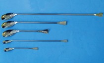 Stainless steel spoons are ideal for dispensing and sampling small quantities of powder